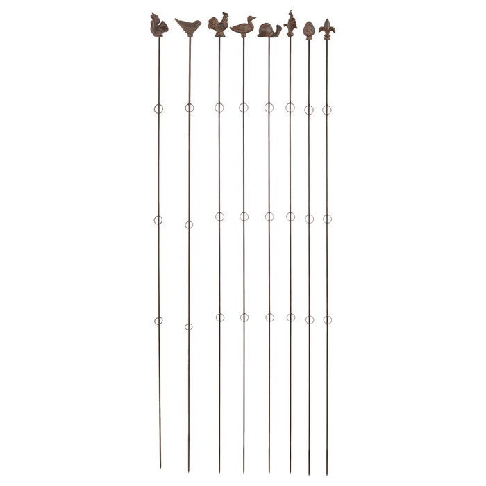 Plantestøtte rett m/figur 180 cm